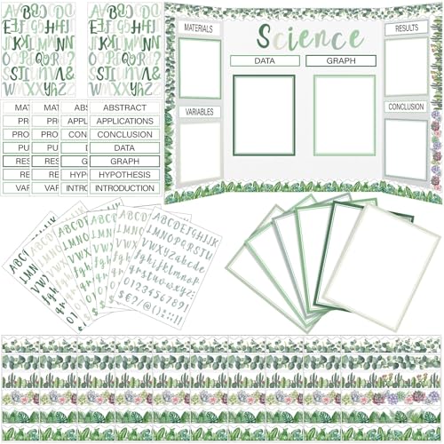 Dispowreath 96 Pcs Science Fair Board Supplies,Plant Style - style: Plant Style