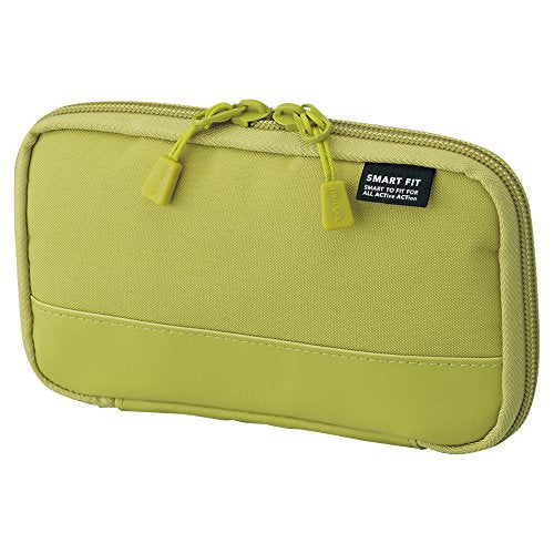 LIHITLAB Compact Pen Case, Water & Stain Repellent - color: Yellow Green, style: Compact