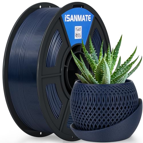 iSANMATE 3D Printer Filament ASA Navy Blue, UV & Weather Resistant ASA Filament Perfect for Outdoor Functional Parts, for Bambu Lab 3D Printers,AMS,AMSLite, 1kg Spool (2.2lbs) - color: Navy Blue