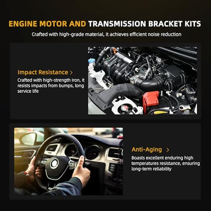 Engine Motor Mount Transmission Bracket Kits for Ram Promaster 3.6L - style: for Promaster 3.6L 1500/2500/3500 14-21