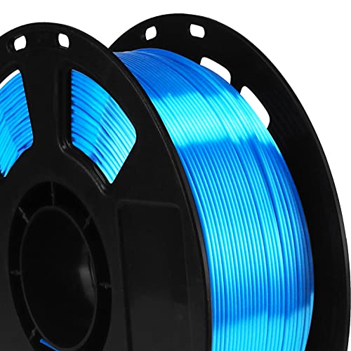 BBLIFE Silk PLA Filament, Sapphire Blue 1.75mm PLA 3D Printer Filament - color: Blue