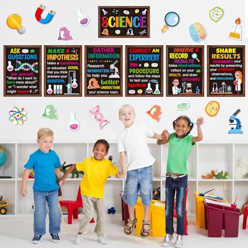 39 Pieces Science Bulletin Board Set Science Classroom Posters Cutouts for Classroom School Decoration Supplies