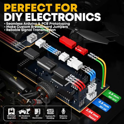 Crimping Tool Kit, 28 Types JST-XH 2.5mm & 2.54mm Dupont Connectors