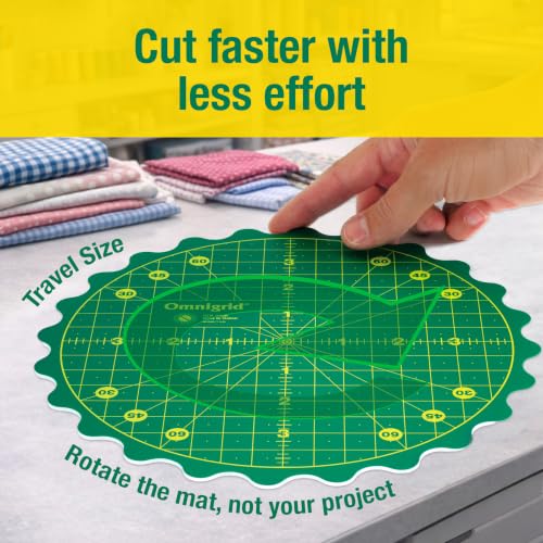Omnigrid 360 Rotating Self-Healing Cutting Mat, 8 Inch - style: 8"