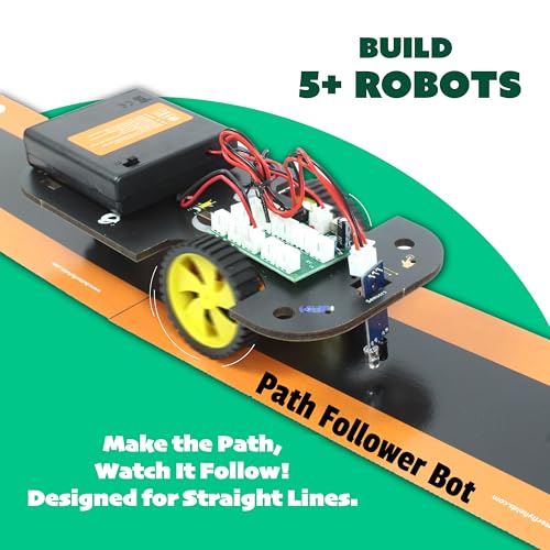 Butterfly EduFields 5in1 STEM Electronics Robotics Kit for Ages 8-10-12-13 - style: Smart Robot Car Kit