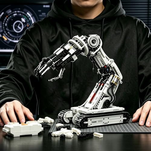 Remote Control Technic Robotic Arm Building Set,Coding for Boys 8-12