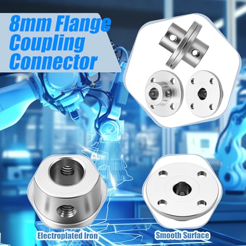Copkim 6 Pack 12V DC Worm Gear Motor 8mm Coupling Bracket,12V 5rpm - style: 12V 5rpm
