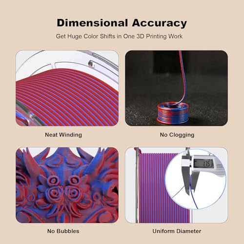 iSANMATE Matte Tri Color PLA Filament Light Purple Sky Blue Grass Green - color: Light Purple Sky Blue Grass Green