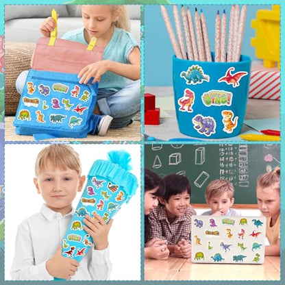 300Pcs Dinosaur Foam Stickers, Cute Self-Adhesive Dino Stickers Dinosaur Theme Decals Sticker Decorations for Home Classroom DIY Arts Crafts Dino Theme Party Favors Decor - style: Dinosaur
