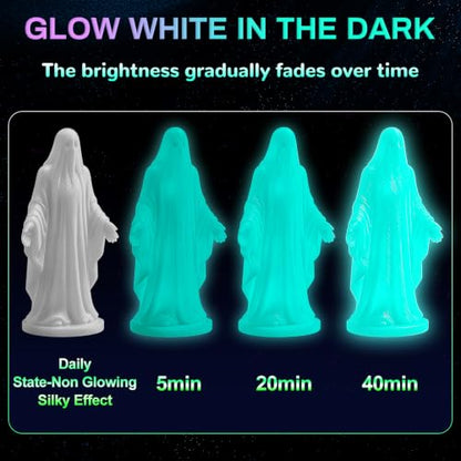 PLA+ 3D Printer Filament, Glow in The Dark Filament 1.75mm, Long-Lasting Glow & High-Brightness, Luminous Bright 3D Printing Filament for Most FDM 3D Printer - 1kg Spool(Glow Light Green) - color: Light Green