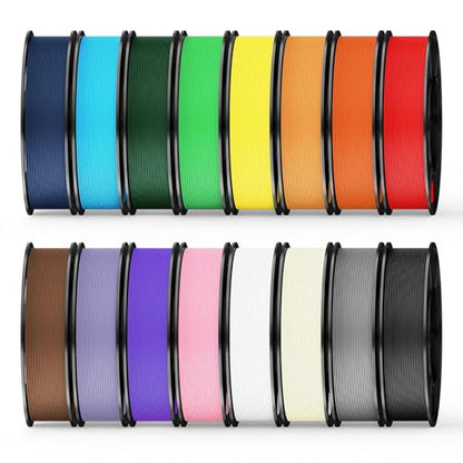 UJOY3D 16 Color Pack Hyper PLA+ Filament Bundle, High Speed PLA+ 0.25kg*16 - color: Hyper Pla+ 0.25kg Bundle-16 Colors