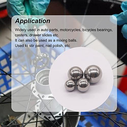 weideer 600pcs 12 Size Stainless Steel Precision Steel Balls 1-8mm Metric Bicycle Bearing Balls Assortment Kit Mixing Balls 1mm 2mm 2.5mm 3mm 3.5mm 4mm 4.5mm 5mm 5.5mm 6mm 7mm 8mm K-085-600 - size: SS 12size 600pcs Metric