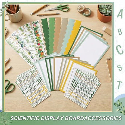 Fuyoooo 90 Pcs Science Fair Board Supplies, Plant - style: Plant