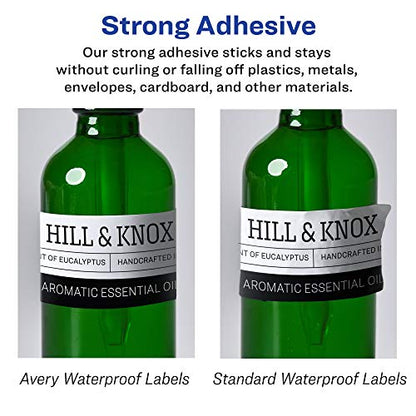 Avery Printable Durable White Rectangle Labels, Sure Feed Technology, 1-13/16" x 2-3/16", Print-to-the-Edge, Waterproof Labels, Laser & Pigment-Based Inkjet Compatible, 1200 Total - style: 1,200 labels