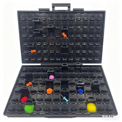 AideTek BOXALL144 ESD safe SMD resistor IC chips Organizer w/144 bins antistatics - style: BOXALLAS