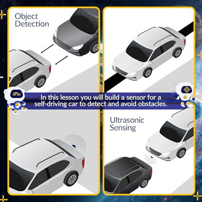 LINGO STEM Coding Kit - Build & Code Your Own Backup Sensor for Car - Learn Coding with Step-by-Step Guides - STEM Projects for Ages 13+ Years for Birthdays & Holidays