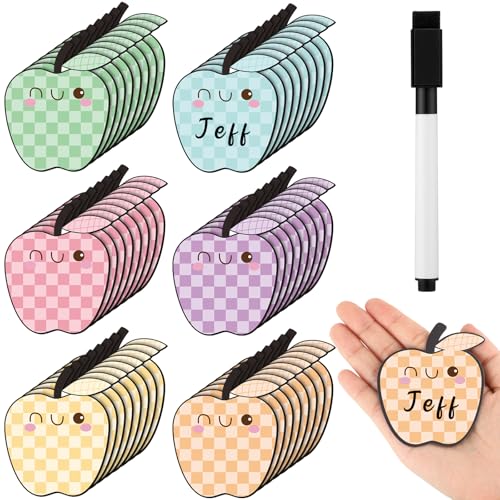 48 Pcs Pastel Dry Erase Magnetic Labels, Fruit - style: Fruit