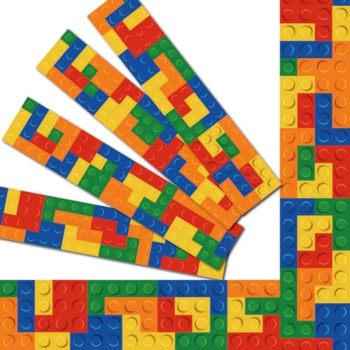 Boho Bulletin Board Borders Boho Carnival Circus Classroom Decorations Building Block Science Construction Carnival Border Polka Dots Checkered Trims for Popcorn Classroom Decor (Multicolor 7) - color: Multicolor 7