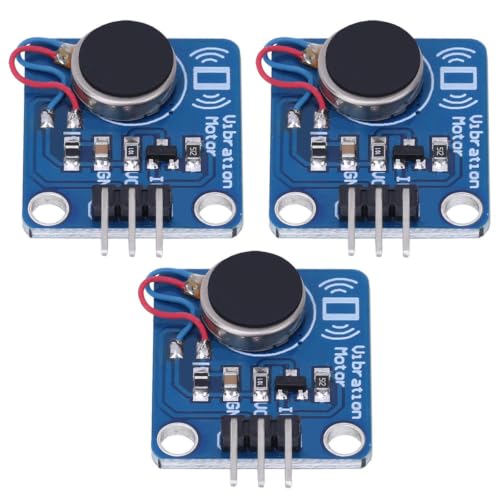3Pcs Vibration Motor Module, DC5V 9000RPM DIY Motors Modules, PWM Control Vibration Motor Module for Vibration Sensing Interactive Product, Wearable Smart Device Reminder