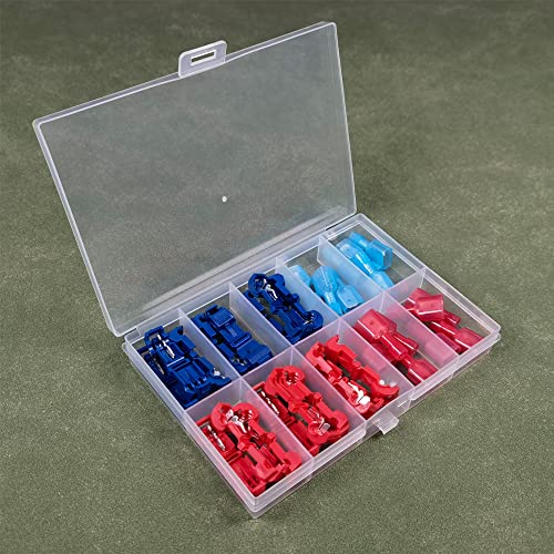 Gebildet 6 pcs Transparent Plastic Storage Case, Accessory Parts Storage Box for Tiny Beads, Herbs, Pills or Small Items - size: 12.6×8.6×1.8cm