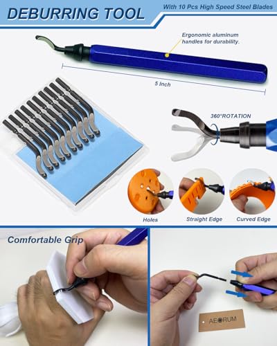 3D Printing Tool Kits for 3D Printer with Wood Toolbox 124Pcs 3D Printing Accessory Includes Deburring Tool,Sanding Pens, Tube Cutter for 3D Print Model Removing, Cleaning, Finishing - style: 124Pcs Tools with Wood box