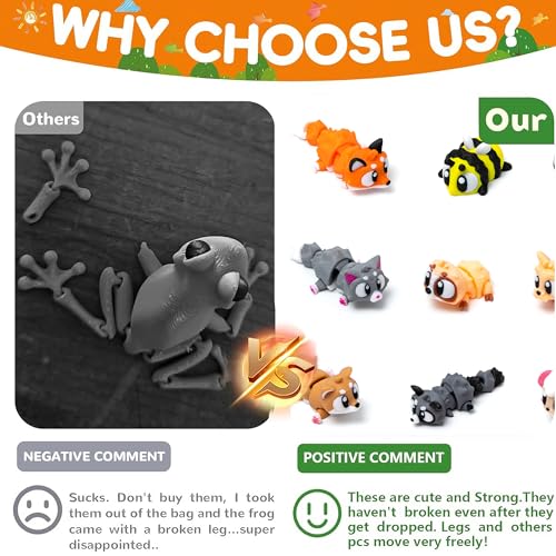 30pcs Mini 3D Printed Animals Statues, Movable Joints Realistic Collectible Figurines Set Mini 3D Printed Animals, Birthday and Halloween Christmas Party Gifts