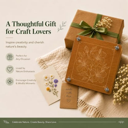 Flower Press Kit, 11" x 11" Mahogany Wooden Flower Pressing Kit with 10 Layers for Crafts, Pressed Flowers & Plant Preservation, DIY Spring Craft Art Kit for Bookmark and Frame Flower Drying - size: 11"x10.8"