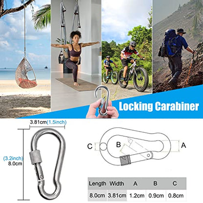 SERTT Gym Pulley System, Fitness Swivel Pulley Wheel with Hanging Strap Carabiner, Swivel Pulley Block for DIY Home LAT Pulldown and Lift Cable Machine - color: 1 PC
