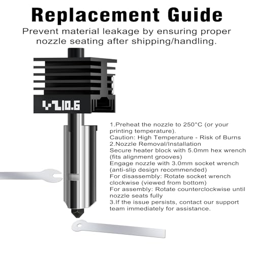 4Pack 0.2/0.4/0.6/0.8MM H2 Series/X2D/P2S Hotend for Bambu Lab H2D/H2S/H2C Combo/X2D/P2S 3D Printer, High Temperature Quick Swap Hardened Steel Nozzle Replacement 3D Printer Extruder - style: 4PCS 0.2/0.4/0.6/0.8MM Hotends