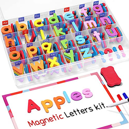 Gamenote Magnetic Alphabet Letters Kit, 238 Pcs with Magnet Board - style: 238PCS