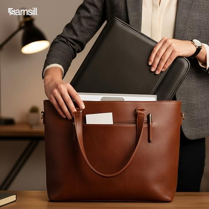 Samsill Professional Padfolio with Secure Zippered Closure, 10.1 Inch Tablet Sleeve, and 8.5 by 11 Inch Notepad, Black, Full Size (70820) - size: Letter - 8.5 x 11 inches, style: Zipper Padfolio