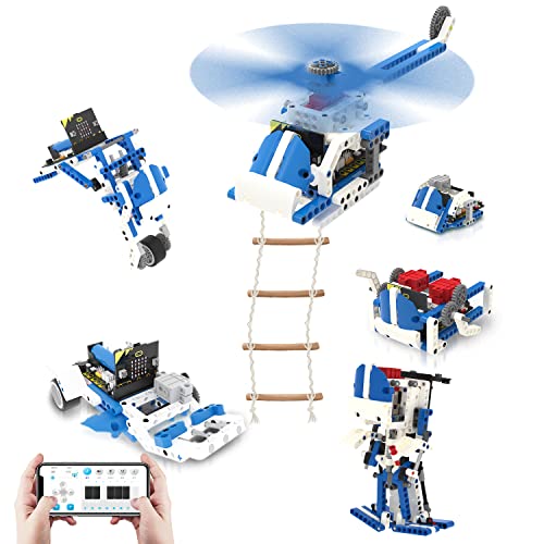 Yahboom Micro:bit Building Robot Kit 16 in 1 STEM Projects Standard with Sensor Module DIY (Standard Kit with microbit V2) - color: Standard Kit With V2
