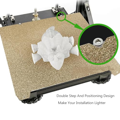 3D Printer Double Sided Textured PEI and Smooth PEO Build Plate Sheet for K1/Ender 3 V3 SE/Ender 3 S1/Ender 3 S1 Pro/Ender 5 S1, Flexible Removable Heated Printing Bed Platform Mat 235x235mm - color: For K1/Ender-3 S1 235x235mm