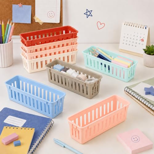 14 pcs Boho Pencil Basket Dispenser for Classroom Pencil Holder for Desk - color: Boho