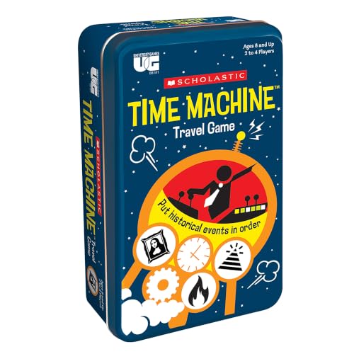 Scholastic Time Machine History Travel Card Game Tin, History Game, Ages 8+