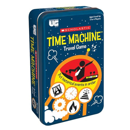 Scholastic Time Machine History Travel Card Game Tin, History Game, Ages 8+