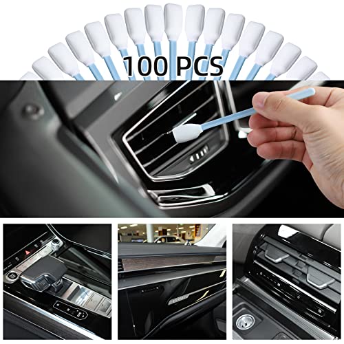 Foam Printer Cleaning Swabs Sticks - BIHYM Square Lint-Free Foam Tip Swab for Camera, Inkjet Printer, Painting, Optics Lens Equipment (100PCS) - size: 100PCS