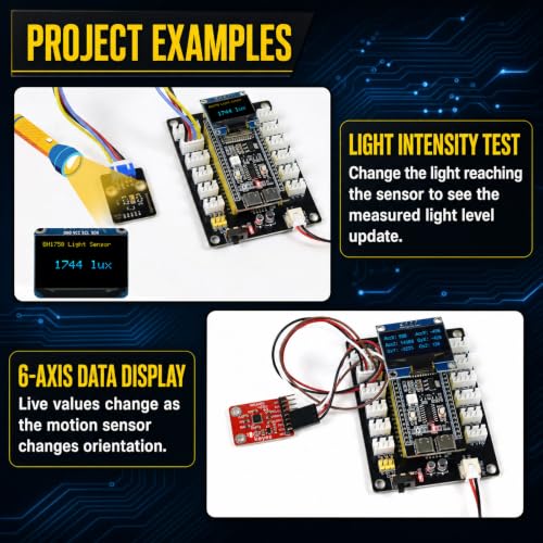 ESP32-S3 IoT Dev Kit: Sensor Expansion Board, OLED