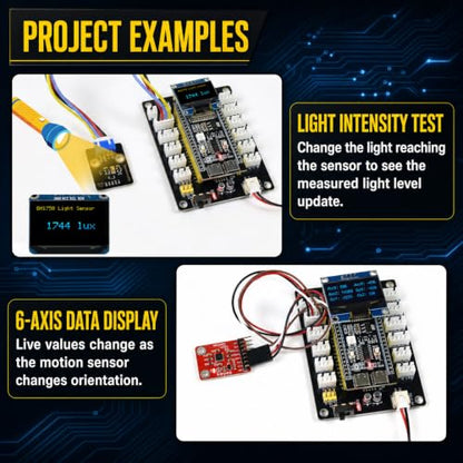 ESP32-S3 IoT Dev Kit: Sensor Expansion Board, OLED