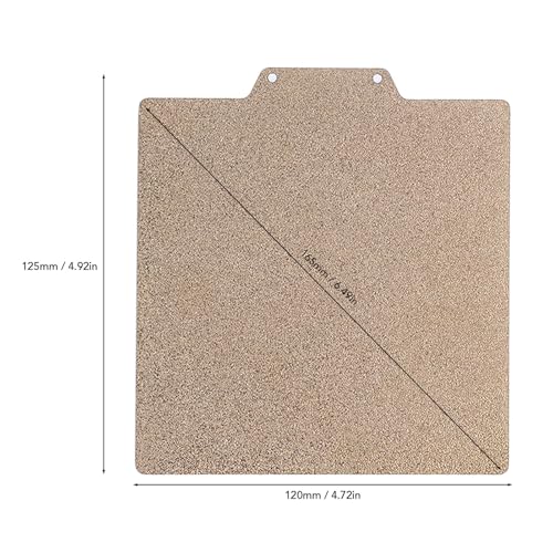 Double Sided Textured PEI Sheet, 120x120mm PEI Spring Steel Sheet Flexible Print Build Plate Removable Surface Platform with Magnetic Bed for Easythreed K7 K9