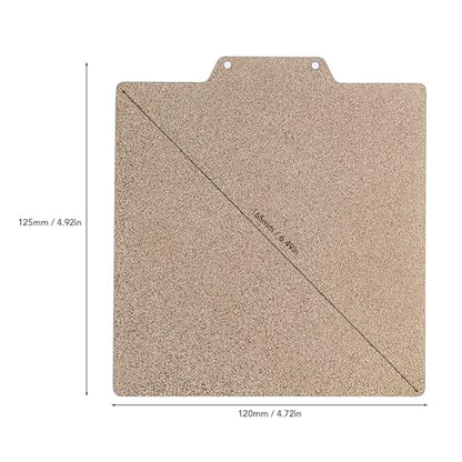 Double Sided Textured PEI Sheet, 120x120mm PEI Spring Steel Sheet Flexible Print Build Plate Removable Surface Platform with Magnetic Bed for Easythreed K7 K9
