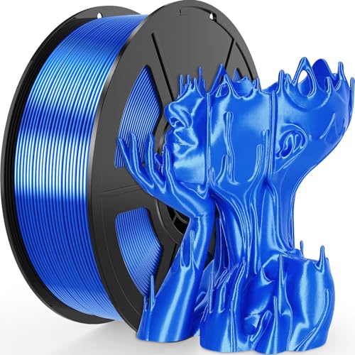 Silk Blue PLA Filament 1.75mm 1kg(2.2lbs), Rapid PLA - color: Blue