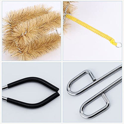 14PCS Glass Beaker Set, 6 Sizes - 10ml 50ml 100ml 250ml 500ml 1000ml Graduated Beakers + 11" Beaker Tongs + 3pcs Glass Stirring Rods + 3pcs Magnetic Stir Bar + 1000ml Beaker Brush - size: 10ml 50ml 100ml 250ml 500ml 1000ml, style: Beakers+Tongs+Rods+Stir