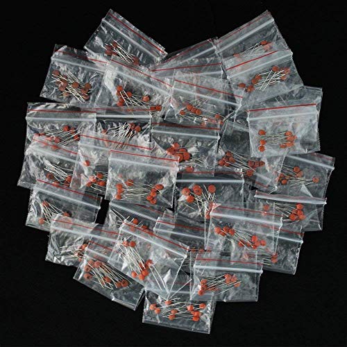 300pcs/lot Ceramic Capacitor 2PF-0.1UF 30 values10pcs Electronic Components Package Ceramic Capacitor Assorted Kit Samples