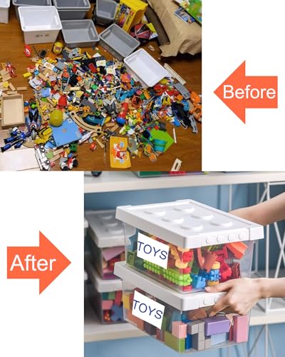 60 Pcs Labels for Storage Bins, 6 x 4 Inch Matte White Box Labels - size: 4''x6'' 60 Pcs