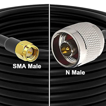 onelinkmore 49ft N Male to SMA Male RG58 Coax Cable for Antenna & SDR - size: 49FT