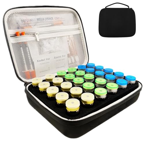 Peptide Case for Fridge, Peptide Case for 5-10ml Vials-30 Slots - size: 10ml-30 Slots