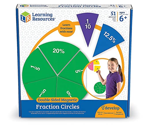 Learning Resources Double-Sided Magnetic Fraction Circles