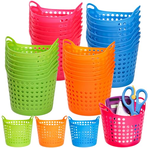 32 Pieces Pencil Cup Bulk, Plastic Pen Holder for Desk