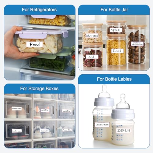 1000 Pcs Removable Freezer Labels 1 x 3 Inch, 10 Colors - size: 1 x 3 Inch
